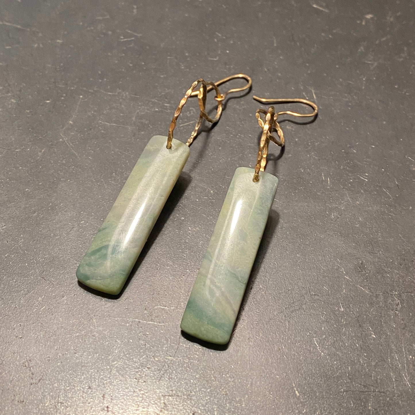 Jade Earrings (Gold-Filled)
