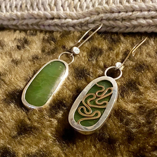 Chrysoprase Drop Earrings