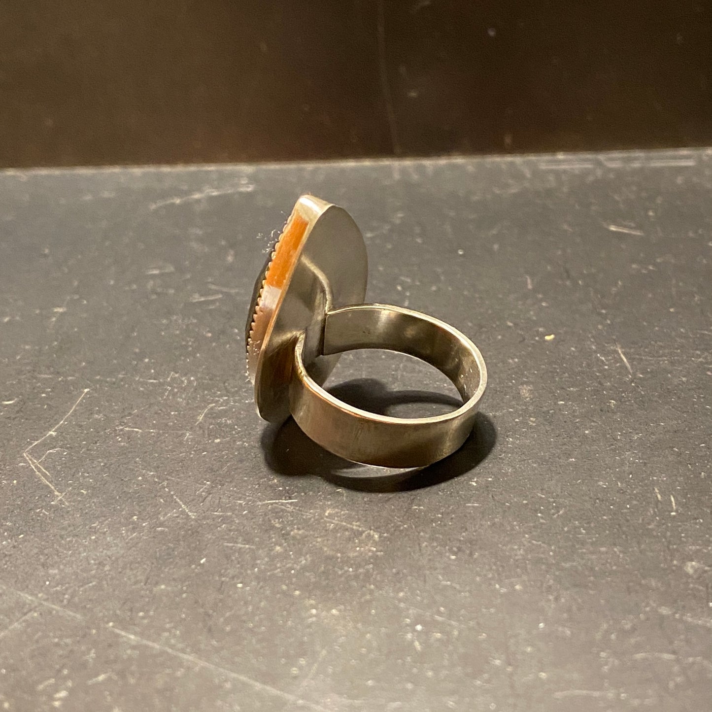 Labradorite Textured Ring