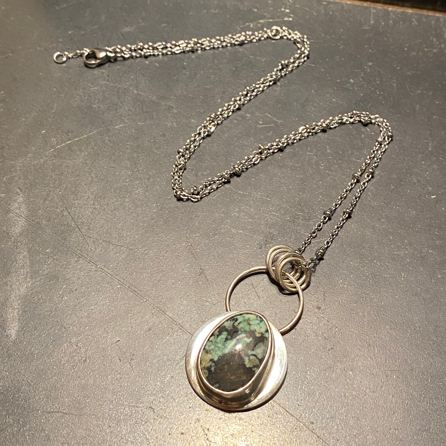 Tree Frog Variscite Pendant