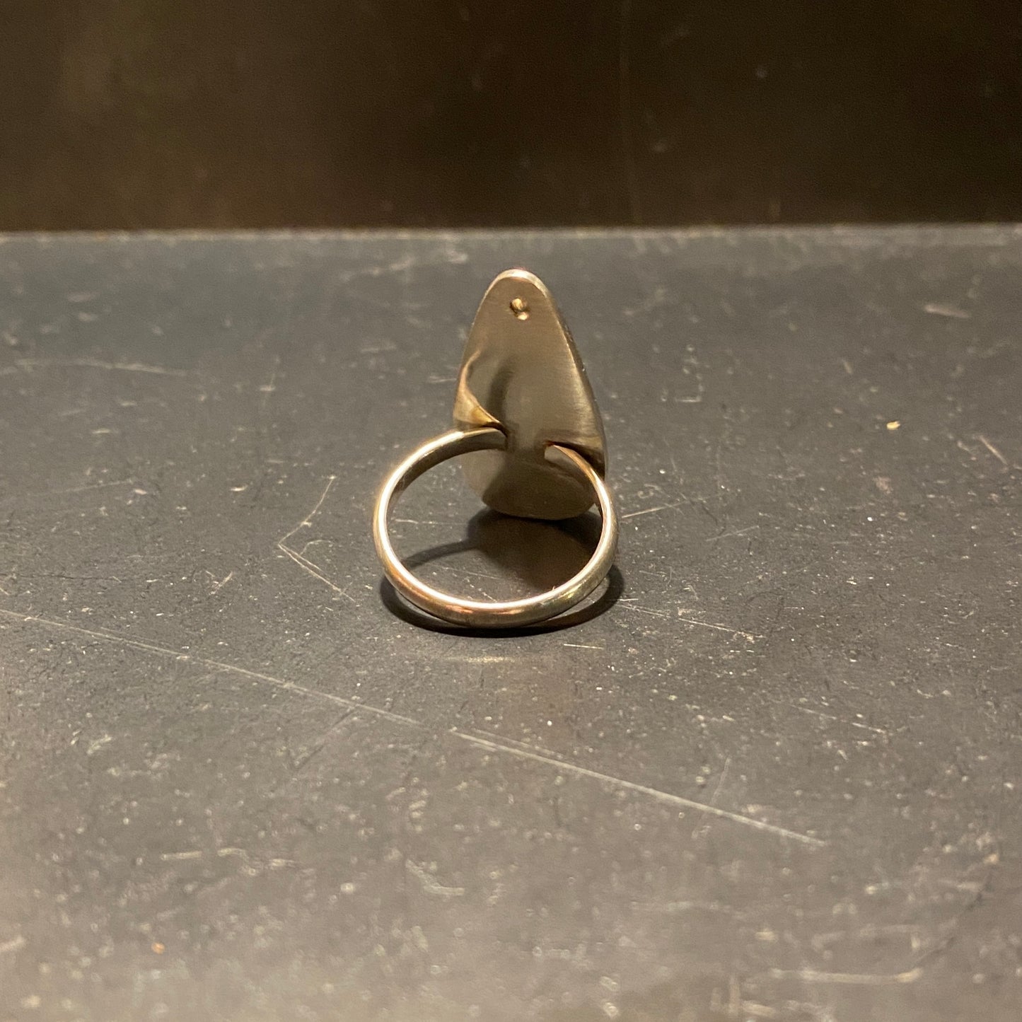 Varscite and Smoky Quartz Ring