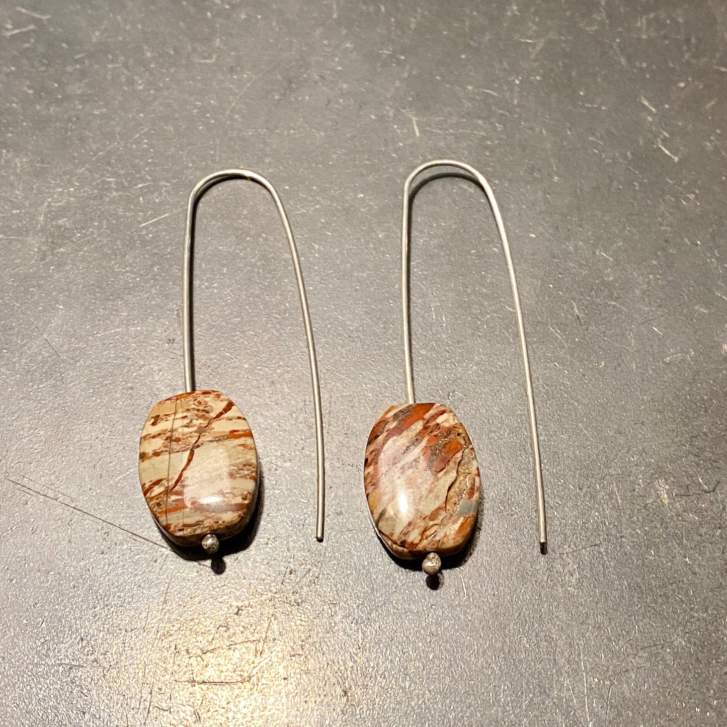 Simple Agate Drop Earrings