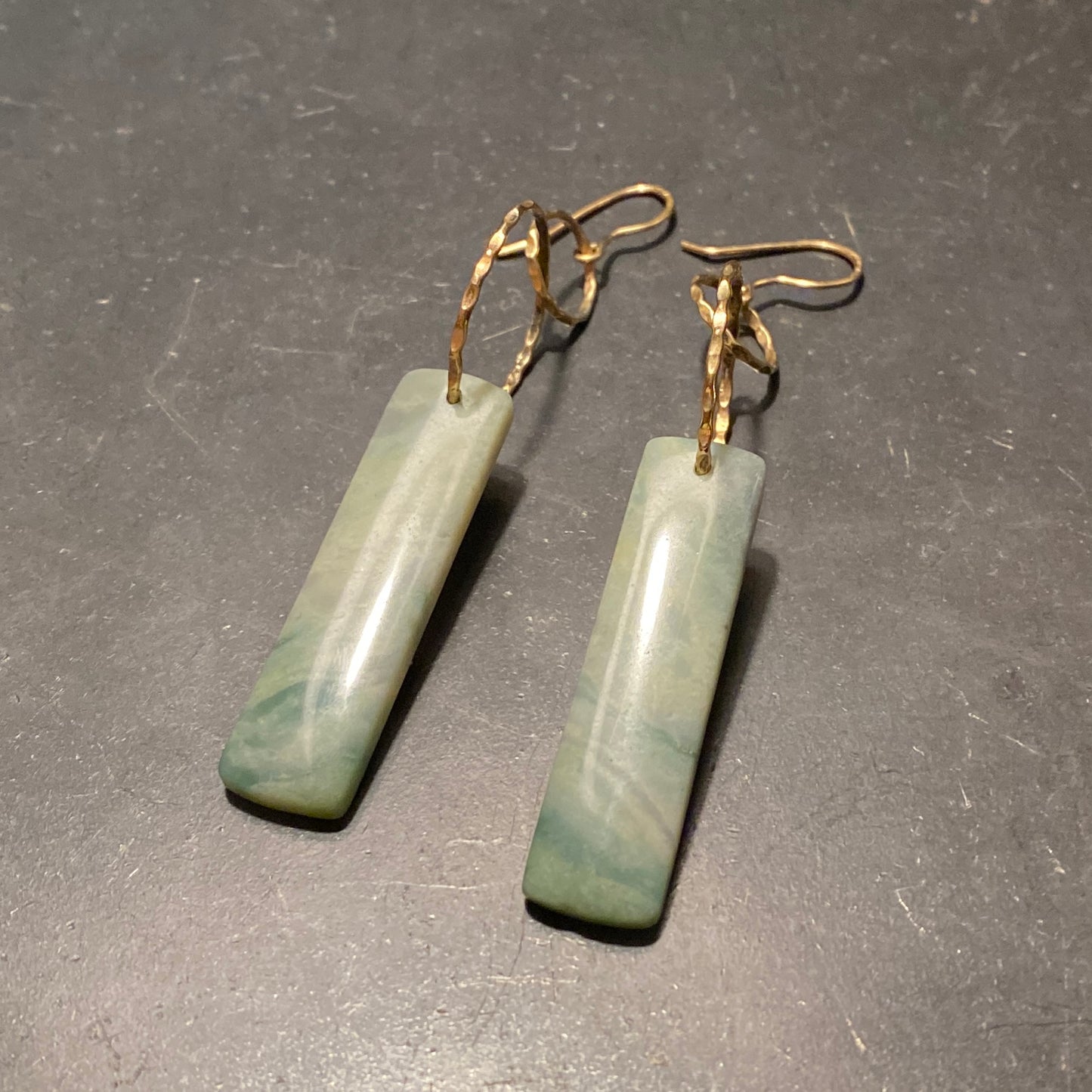 Jade Earrings (Gold-Filled)