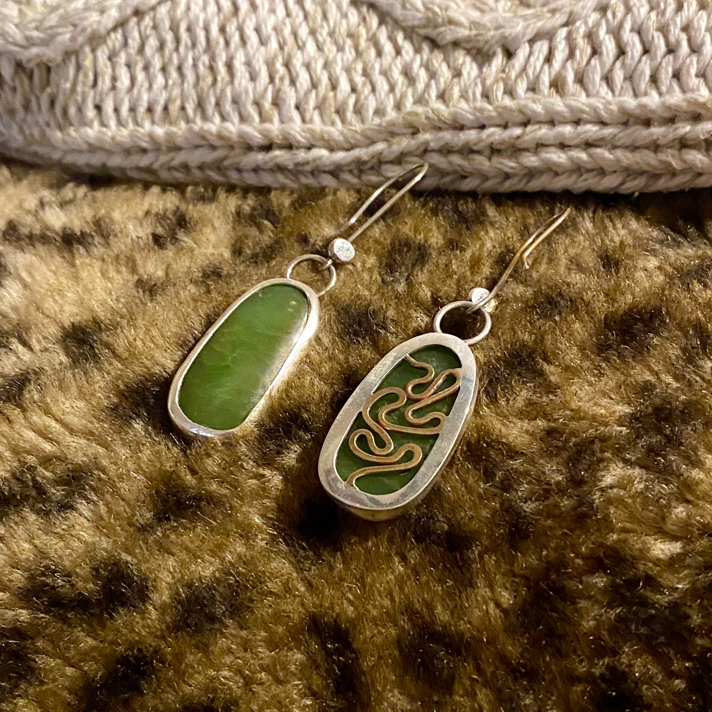 Chrysoprase Drop Earrings