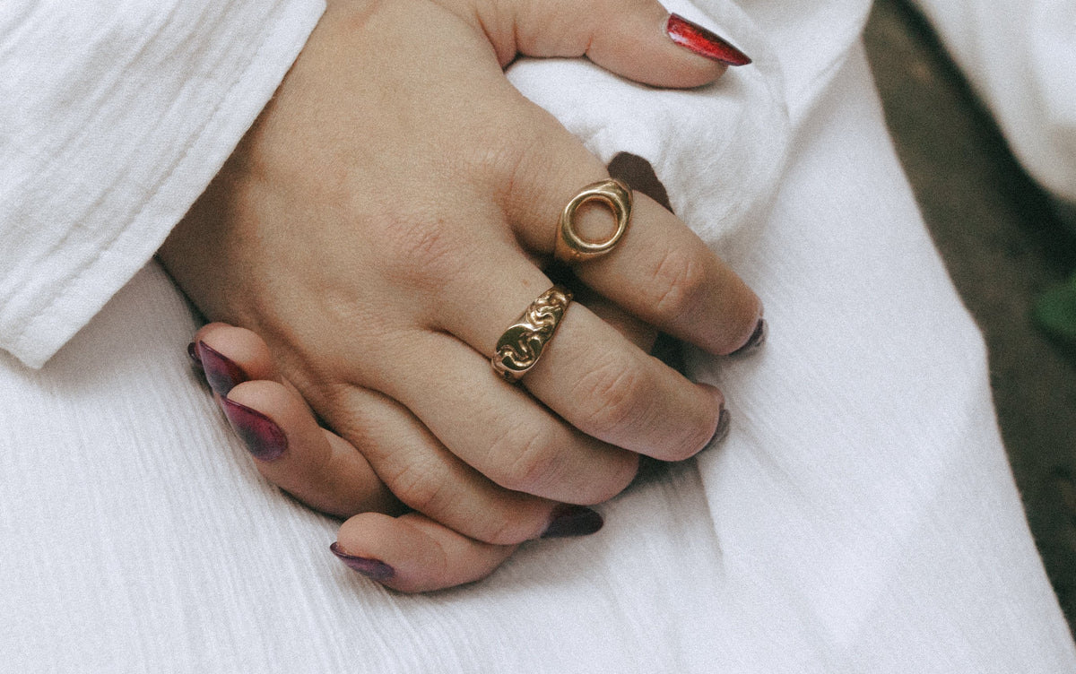 River Run Signet Ring